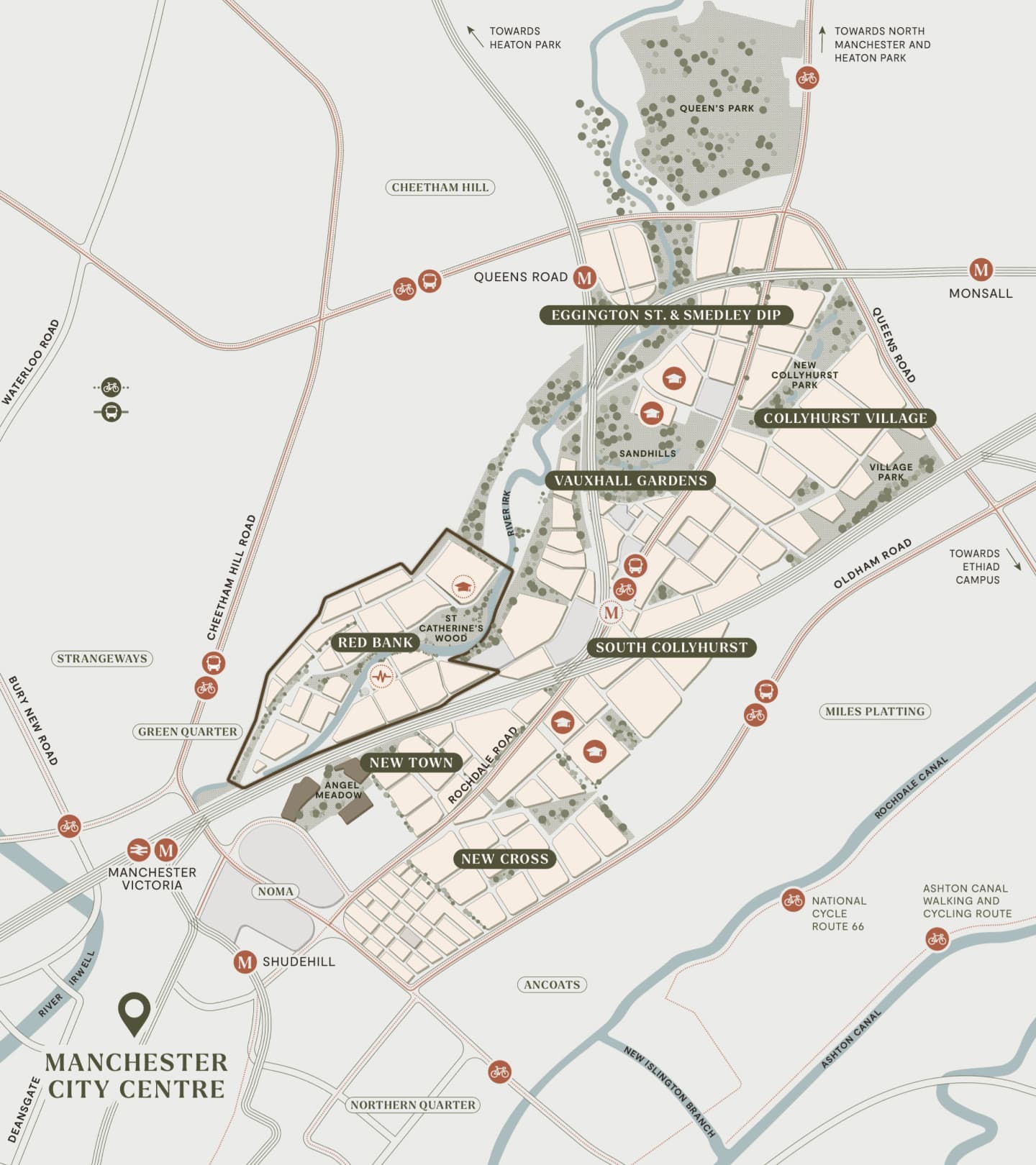 Map of Manchester